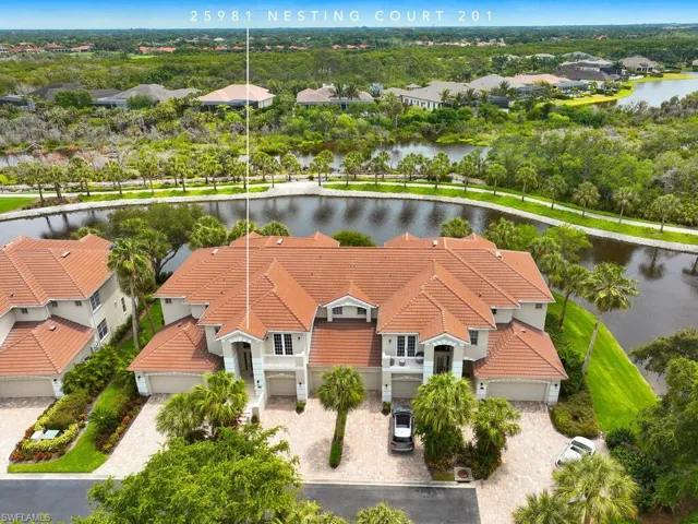 Aerial view of the home.
