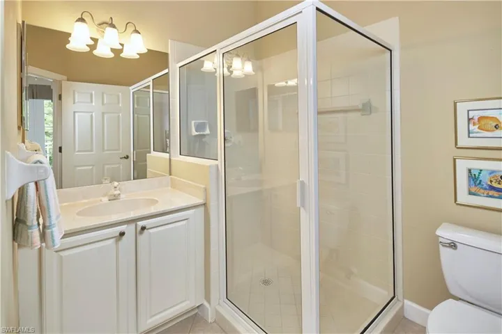 En suite bathroom.