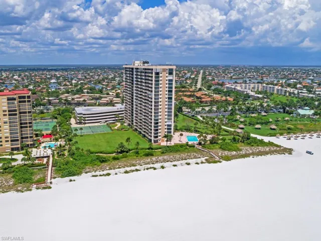 View of urban area with expansive coastline
