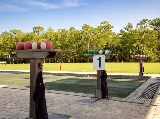 Bocce Ball and lawn bowling are also popular activities at Pelican Preserve