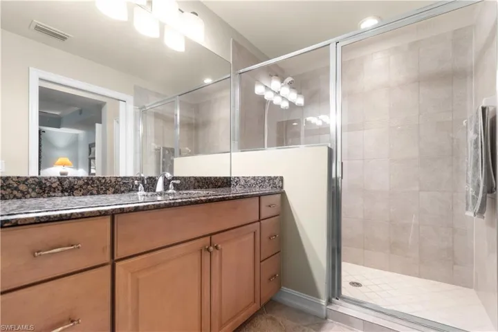 Primary bath with walk-in closet