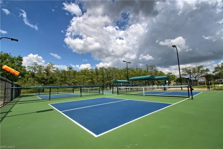 With 12 pickleball courts, pickleball is a popular sport at Pelican Preserve