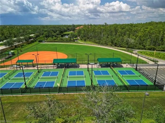 Plenty of pickle ball courts, plus softball