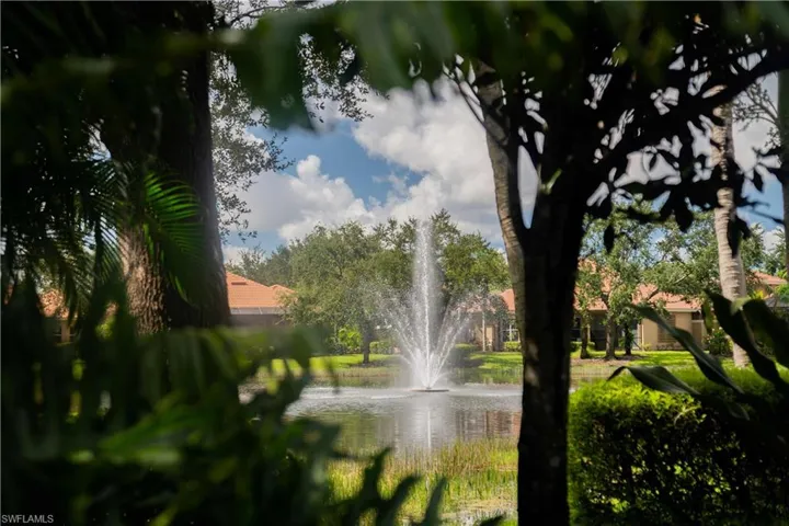 View of community featuring a water view