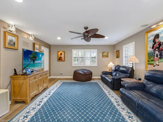 Bedroom/Media room finished floors, and recessed lighting