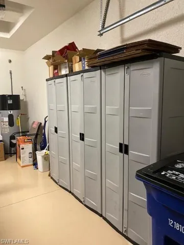 Storage cabinets in garage