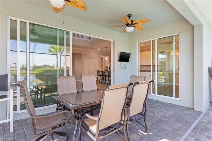 large outdoor entertaining area