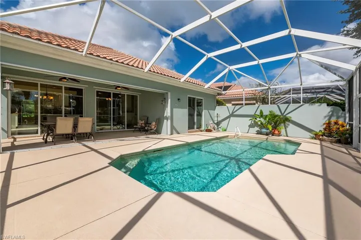 28847 Yellow Fin Tri, Bonita Springs FL 34135 - The exterior wall provides privacy from your neighbors.