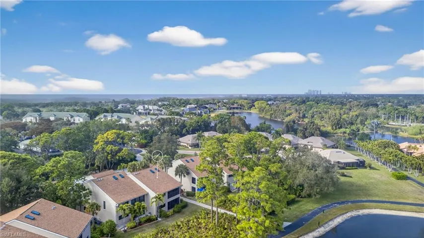 Bird's eye view of lake