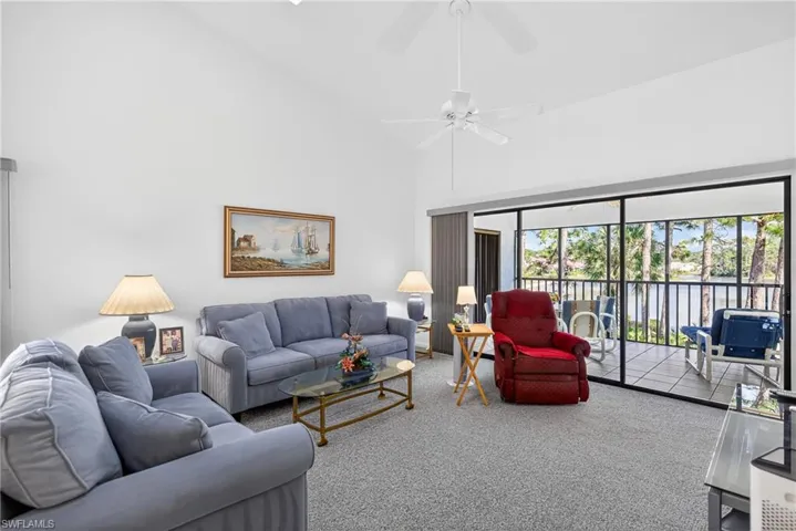 Living area opening to lanai