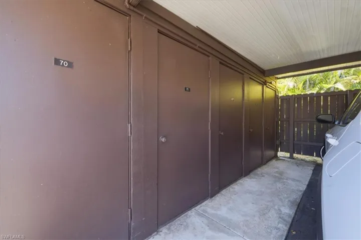 Extra storage near carport
