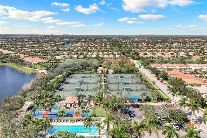 View of the Heated Lap Pool, Tennis and Pickel Ball Courts