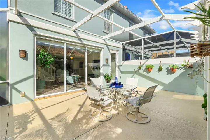 View of Lanai with Glass Sliders into Great Room