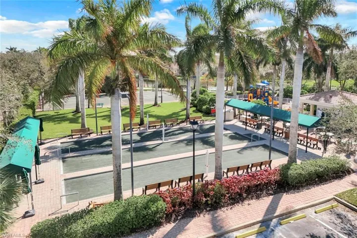 View of Bocce & Basket Ball Courts