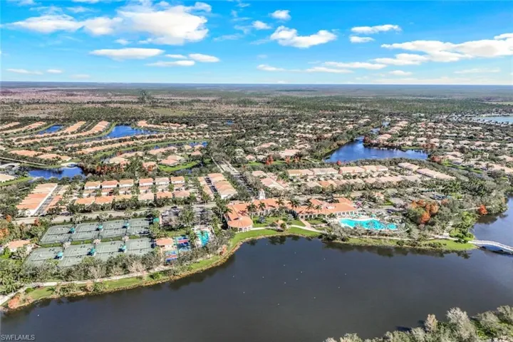Aerial View of Amenity Center & Landmark Clock Tower