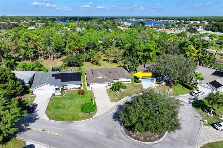 View from above of property