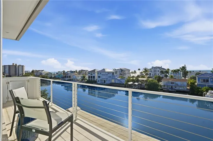 Balcony off primary bedroom, gulf views.