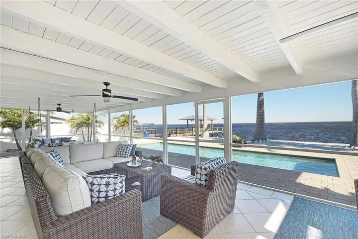 Huge lanai with 3 seating areas! View, view, view!