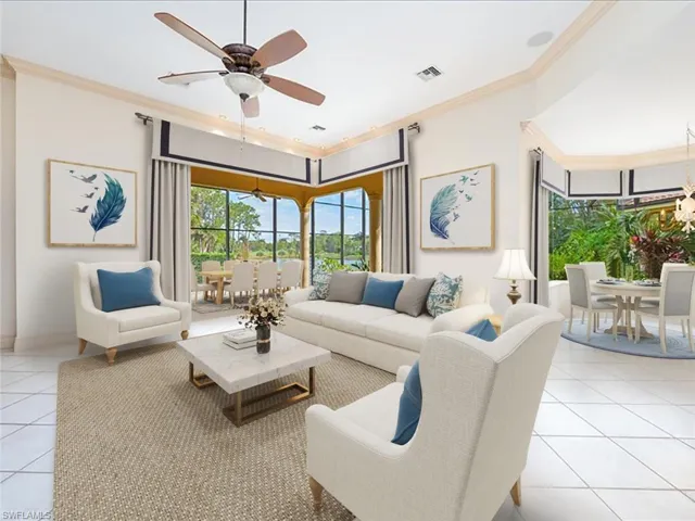 Virtually Staged Living Room