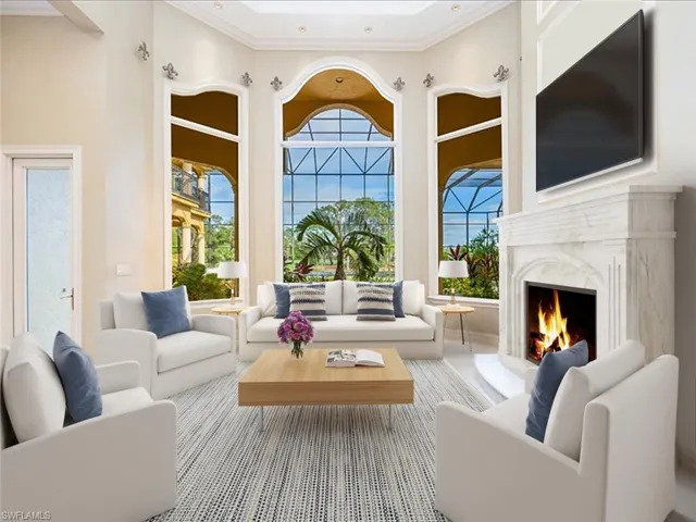 Virtually Staged Sitting Room