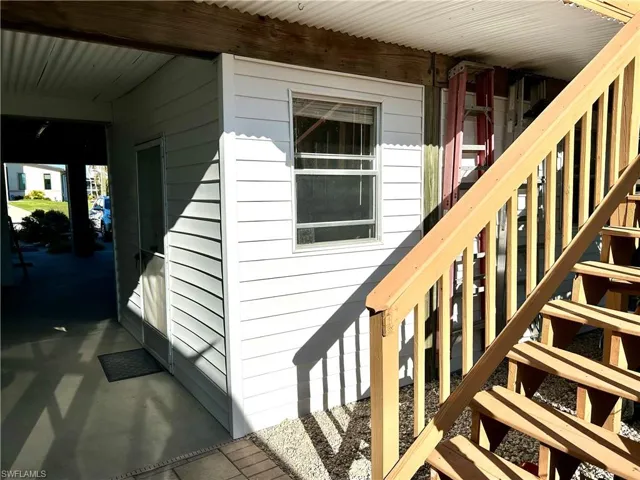 Back stairway and shop area