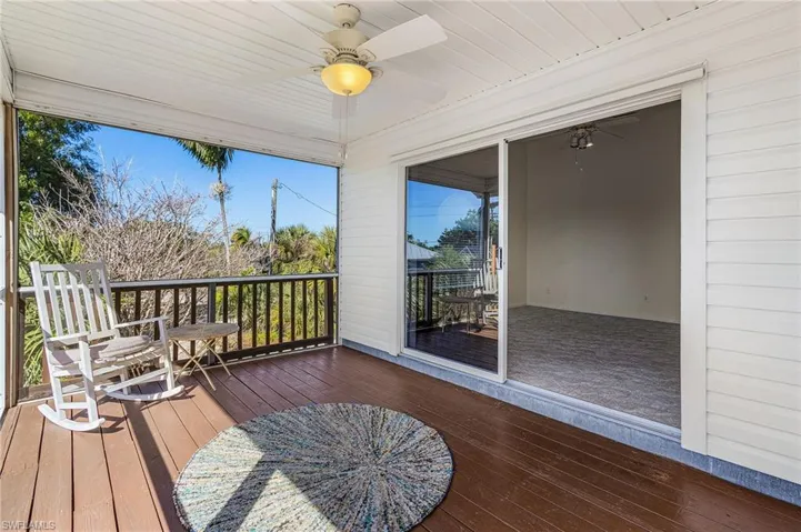 Private area off master bedroom