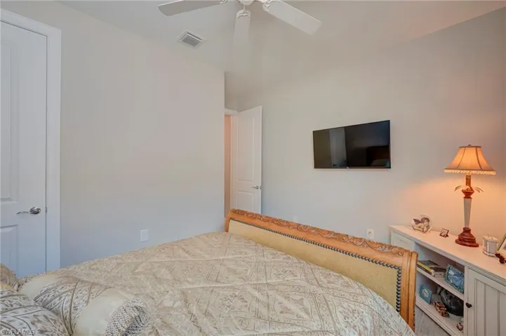 Bedroom featuring a ceiling fan