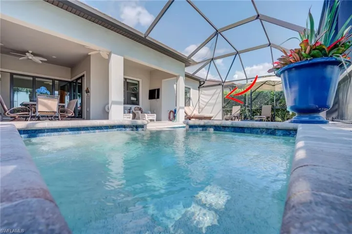 Outdoor pool , a patio area, outdoor dining area