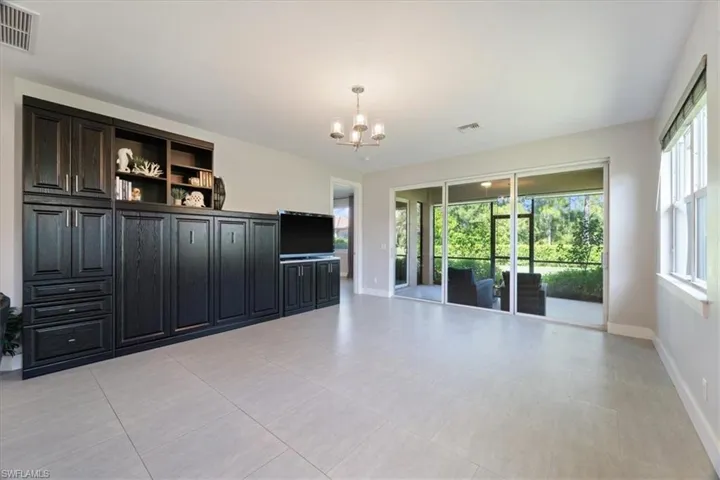Entertainment center and murphy bed
