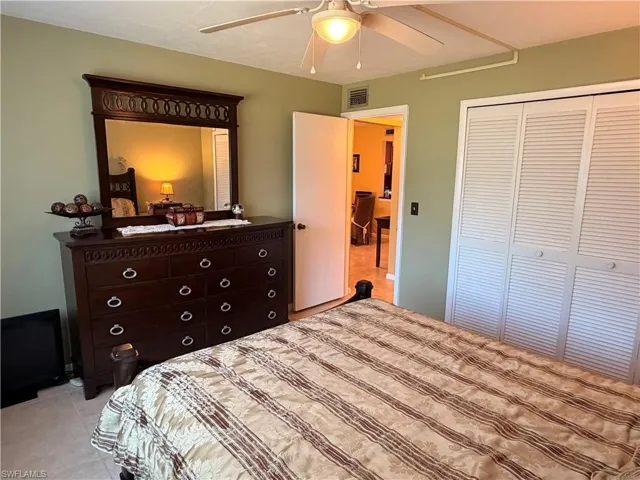 The Master Bedroom has a large double closet