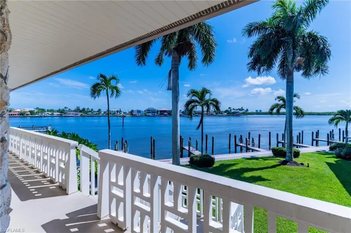 Water view featuring a boat dock