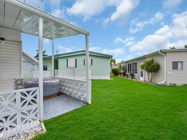 View of yard with a patio