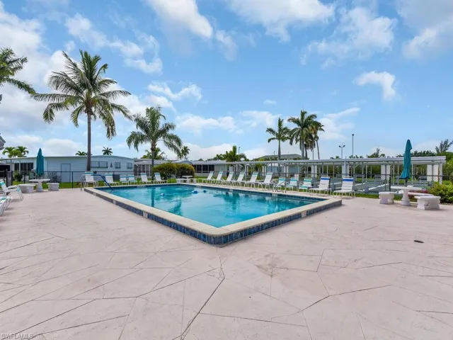 View of pool with a patio area