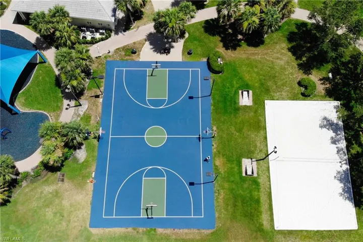 Birds eye view of property