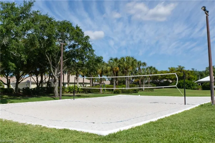 Community sand volleyball court