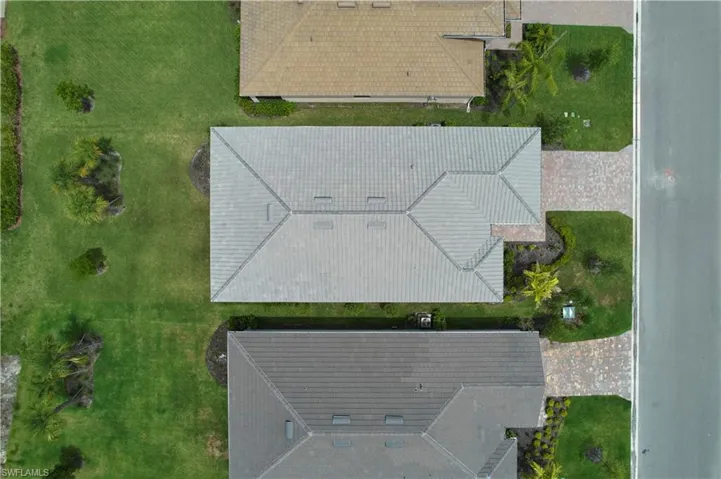 Drone/Aerial view featuring water view