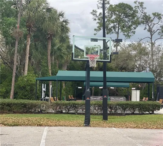 View of basketball court with community basketball court