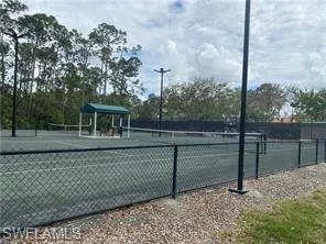 View of tennis court
