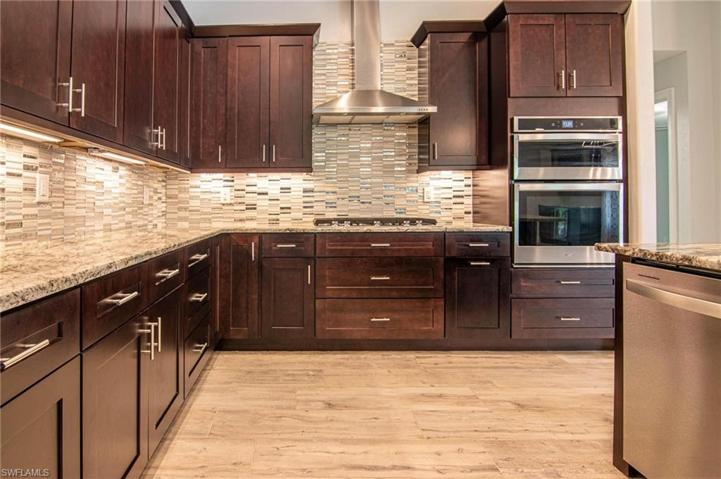KITCHEN with RICH WOOD CABINETRY
