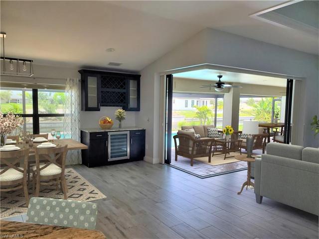 VIEW to POOL from KITCHEN