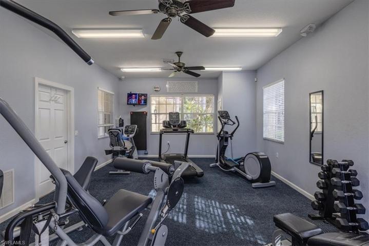 Fitness center accross Condo