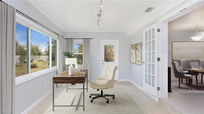 Photo includes reality staging to showcase the possibility of the den/flex space. Design services included with purchase!