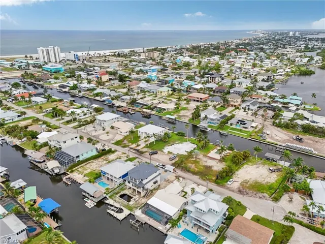 View of urban area with a nearby body of water and nearby suburban area