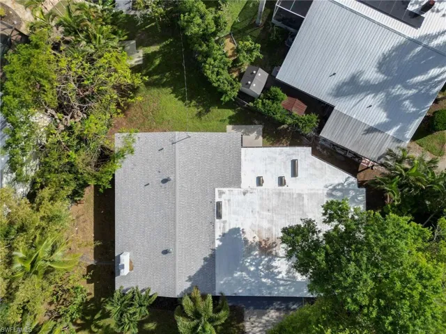 View from above of property