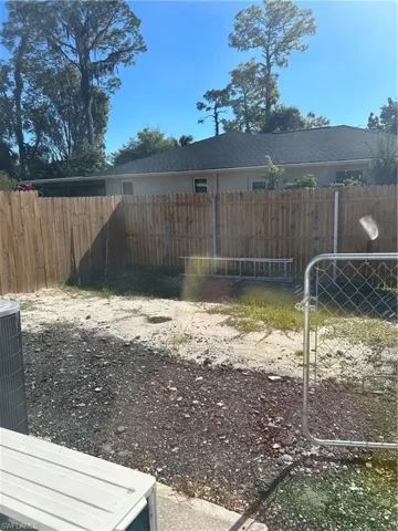 View of yard featuring central air condition unit