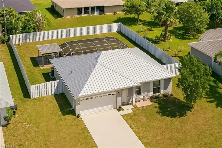 View from above of property