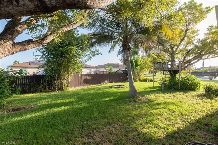 View of backyard