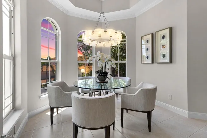 Dining area with VIRTUAL dusk