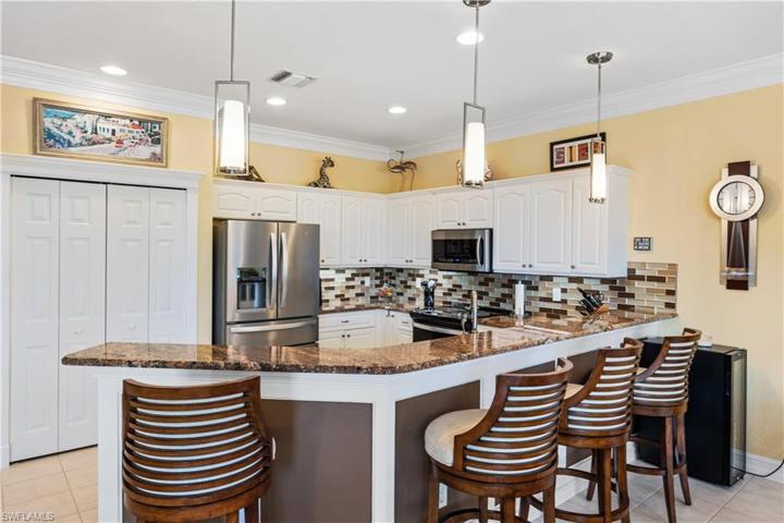 kitchen has large pantry