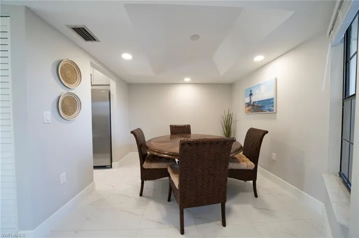 View of dining space